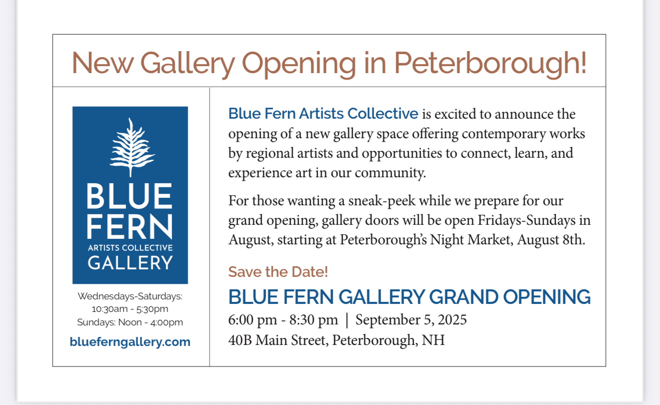 Events – Blue Fern Artists Collective Gallery – Grand Opening Events - Blue Fern Artists Collective Gallery - Grand Opening
